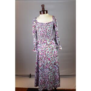 French Connection Flores Verona Crepe Smocked Bodice Womens Dress Size XS New